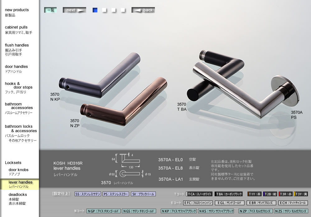 modirc モドリック : レバーハンドル レバー錠